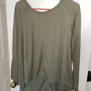 Olive green top